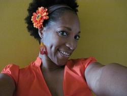 I make my own hair doo-dads! - 4a, Medium hair styles, Updos, Kinky hair, Twist hairstyles, Styles, Female, Black hair, Adult hair, Afro puff, Twist out, Natural Hair Celebration hairstyle picture