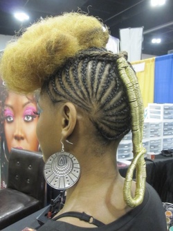 rare3.jpg - Blonde, 4b, Medium hair styles, Updos, Kinky hair, Braids, Styles, Formal hairstyles, Natural Hair Celebration, Textured Tales from the Street hairstyle picture