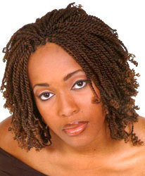 Kinky Twists - Brunette, Medium hair styles, Kinky hair, Twist hairstyles, Styles, Adult hair, Kinky twists hairstyle picture