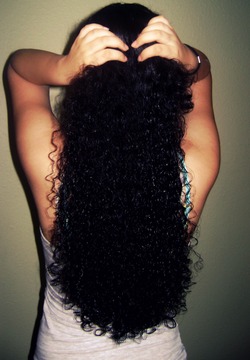 Curly long hair - Brunette, 3b, 3a, 3c, Medium hair styles, Long hair styles, Teen hair, Adult hair hairstyle picture