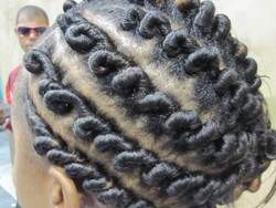 IMG_6900.JPG - Medium hair styles, Updos, Kinky hair, Styles, Female, Black hair, Formal hairstyles, Knots, Curly kinky hair, Natural Hair Celebration, Textured Tales from the Street hairstyle picture