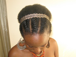 Flat twist - 4b, Medium hair styles, Kinky hair, Afro, Readers, Female, Black hair, Adult hair, Flat twists hairstyle picture