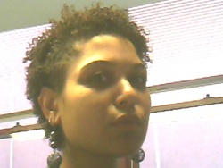 pixi with bobby pins - Brunette, 3c, 4a, Very short hair styles, Kinky hair, Readers, Styles, Female, Curly hair, Black hair, Adult hair, Curly kinky hair hairstyle picture