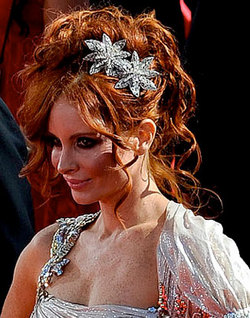 Phoebe Price - Redhead, Celebrities, Updos, Special occasion, Female, Curly hair, 2009 Emmy Awards hairstyle picture