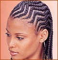 Long Zig Zag Cherokee - Kinky hair, Long hair styles, Styles, Female, Black hair, Cornrows hairstyle picture