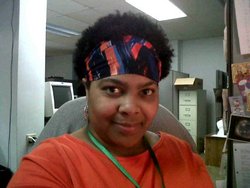 Me on New Years Eve @ Work 2010 - Brunette, 4b, Short hair styles, Kinky hair, Afro, Readers, Female, Black hair, Adult hair, Curly kinky hair, Natural Hair Celebration hairstyle picture
