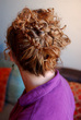 finished back view - Curly hair