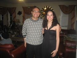Me and my dad - Brunette, 3a, Long hair styles, Readers, Female, Curly hair, Holiday Party Curls, Adult hair hairstyle picture