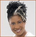 Sister Locs Pinup - Mature hair, Medium hair styles, Kinky hair, Long hair styles, Styles, Female, Gray hair, Black hair hairstyle picture