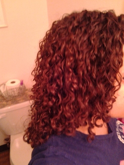 DevaCurl - 1st time using - Brunette, 3b, Medium hair styles, Long hair styles, Readers, Female, Adult hair hairstyle picture
