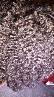 hair texture shot - Brunette, 4b, Medium hair styles, Kinky hair, Long hair styles, Braids, Readers, Female, Curly hair, Adult hair, Braid out, Curly kinky hair hairstyle picture