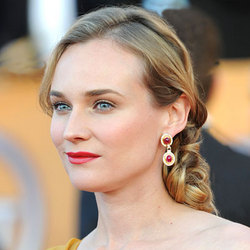 Diane Kruger  - Blonde, Celebrities, Wavy hair, Long hair styles, Braids, Female hairstyle picture