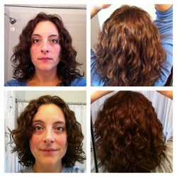 Devacut on 2c/3a hair - Brunette, 3a, Wavy hair, Medium hair styles, Female, 2c, Makeovers, Adult hair hairstyle picture