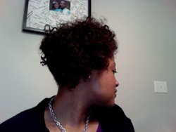 Bantu knot out updo - Brunette, 4b, Medium hair styles, Updos, Styles, Female, Curly hair, Black hair, Bantu knot out hairstyle picture