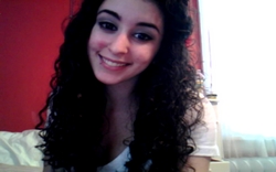 Soft curls, half up - Brunette, Medium hair styles, Updos, Long hair styles, Styles, Female, Curly hair, Teen hair, Black hair, Adult hair, Pin curls, Layered hairstyles hairstyle picture