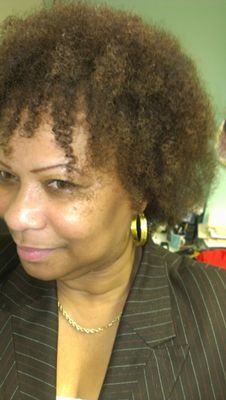My "which eva way the wind blows it" FRO -  hairstyle picture