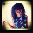 messy natural curls - Coil out