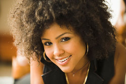 Just Lovely - Brunette, 4a, Medium hair styles, Kinky hair, Styles, Female hairstyle picture