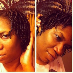 Finger coils - Short hair styles, Female, Curly hair, Black hair, Adult hair hairstyle picture
