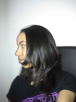 Straight layered hair - Brunette, 3b, Medium hair styles, Readers, Female, Makeovers, Black hair, Adult hair hairstyle picture