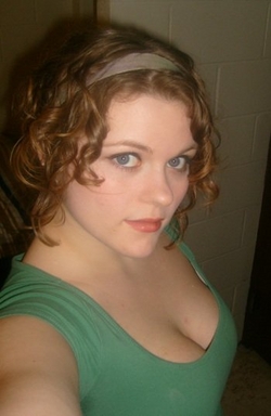 When my hair was shorter - Redhead, 3b, 3a, Medium hair styles, Updos, Readers, Female, Curly hair, Adult hair, Prom hairstyles, Formal hairstyles, Homecoming hairstyles, Buns hairstyle picture