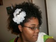 playing w  my flower - Curly kinky hair, 3c
