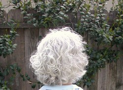 Silver Curly - 3b, Mature hair, Short hair styles, Medium hair styles, Readers, Female, Curly hair, Gray hair hairstyle picture