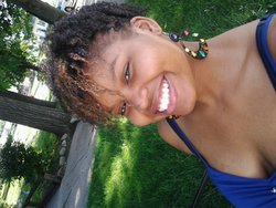 my curly hair with blonde highlites! I luv my hair! - Very short hair styles, Short hair styles, Kinky hair, Readers, Female, Black hair, Adult hair hairstyle picture