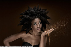 spikey fro - Medium hair styles, Kinky hair, Female, Black hair, 4c hairstyle picture