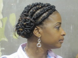 IMG_6901.JPG - Medium hair styles, Updos, Kinky hair, Twist hairstyles, Styles, Female, Black hair, Formal hairstyles, Knots, Curly kinky hair, Natural Hair Celebration, Textured Tales from the Street hairstyle picture