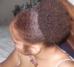 New Hair Color - Blonde, 3c, 4a, Short hair styles, Updos, Styles, Female, Adult hair, Afro puff, Teeny weeny afro, Scene hair, Curly kinky hair, Natural Hair Celebration hairstyle picture