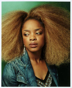 Leela James - Brunette, Blonde, 4a, Celebrities, Medium hair styles, Afro, Female, Adult hair hairstyle picture