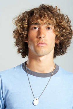 Curly Guy - Blonde, Male, Medium hair styles, Readers, Styles, Curly hair, Teen hair, Adult hair hairstyle picture