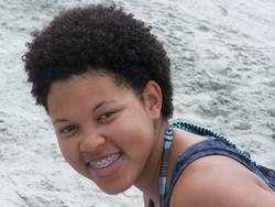 My everyday boho braid style - Brunette, 3c, 4a, Very short hair styles, Updos, Kinky hair, Female, Curly hair, Teen hair, Adult hair, Afro puff, Teeny weeny afro hairstyle picture