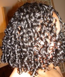 Random curl patern - 3b, 3a, 3c, Medium hair styles, Fall hair, Readers, Female, Curly hair, Black hair hairstyle picture