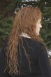 red long and very curly - Redhead