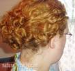 messy bun - Redhead