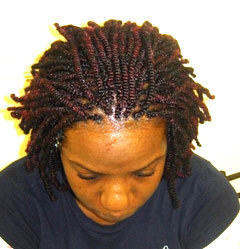 Nubian Twists - Brunette, Medium hair styles, Kinky hair, Twist hairstyles, Styles, Female, Adult hair, Kinky twists, Nubian twists hairstyle picture