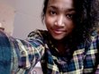 pushed curls to one side - Curly kinky hair, 3c