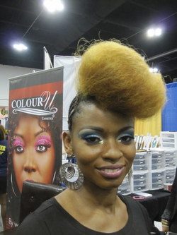 Rare2.jpg - Blonde, 4b, Medium hair styles, Updos, Kinky hair, Braids, Styles, Formal hairstyles, Natural Hair Celebration, Textured Tales from the Street hairstyle picture