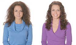 Ouidad Makeover for Fine Hair - Brunette, 3a, Medium hair styles, Female, Curly hair, Makeovers hairstyle picture