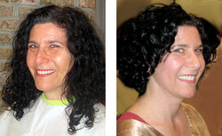 Deva Makeover - Brunette, Mature hair, Short hair styles, Long hair styles, Female, Curly hair, Makeovers, Deva Curly Girl Challenge hairstyle picture