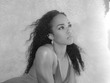 Curly kinky hair, 3c