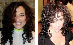 Deva Beauty - Brunette, Medium hair styles, Long hair styles, Female, Curly hair, Makeovers, Deva Curly Girl Challenge hairstyle picture