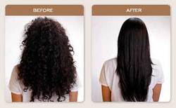 Brazilian Blowout Straightening - Brunette, Long hair styles, Female, Curly hair, Makeovers, Adult hair, Straight hair hairstyle picture