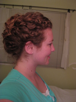 French-twist with a twist_side view - Wedding hairstyles, Readers hairstyle picture