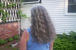 Giving in to the Curl - 3a, Long hair styles, Readers, Female, Curly hair, Gray hair hairstyle picture