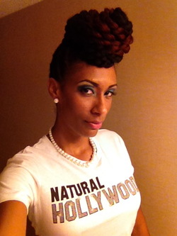 Braid Updo - Redhead, Brunette, 4a, 4b, Celebrities, Wavy hair, Very short hair styles, Short hair styles, Medium hair styles, Kinky hair, Readers, Makeovers, Black hair, Curly kinky hair, 4c hairstyle picture