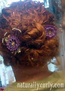 Messy Bun - Redhead, Wedding hairstyles, Styles, Female, Curly hair, Adult hair, Prom hairstyles, Homecoming hairstyles, Buns hairstyle picture