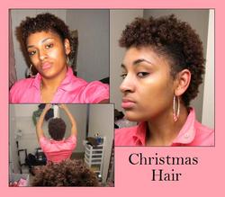 Pinned up Sides - Brunette, 4a, Short hair styles, Kinky hair, Styles, Female, Black hair hairstyle picture
